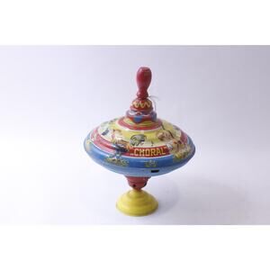 Choral, Spinning Tin Top, MFZ, Yula, Western Germany, Vintage, Collectible